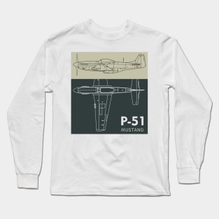 Legendary Wings: P-51 Mustang Roars Again Long Sleeve T-Shirt